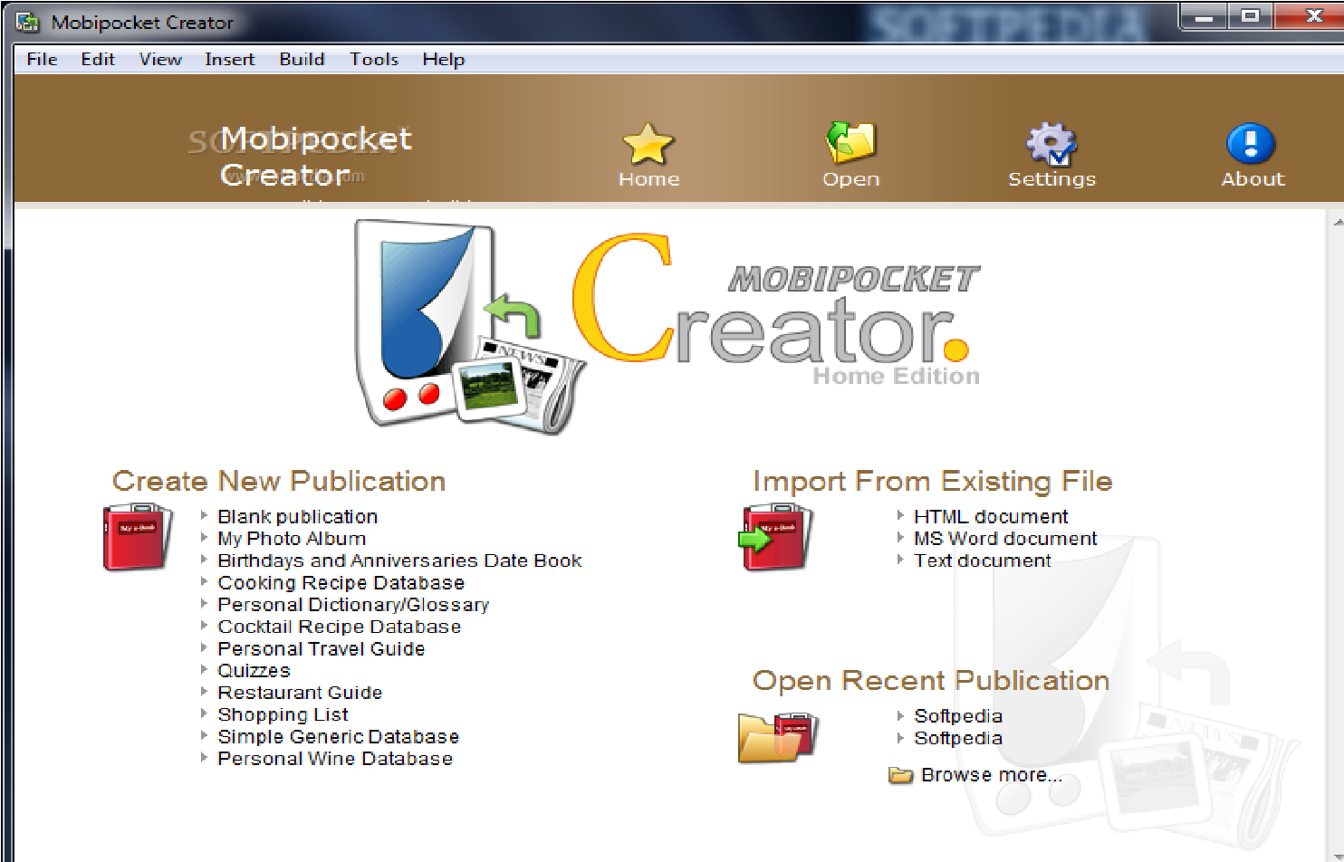 Mobipocket Creator Home Edition 1
